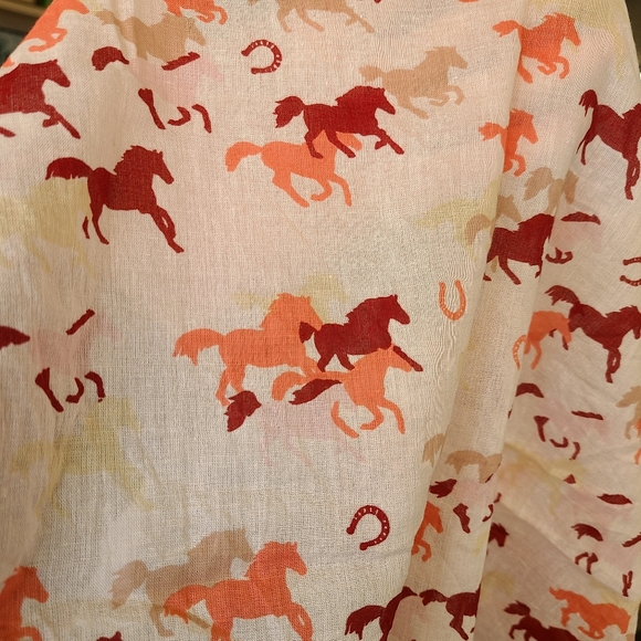 Loft Horse Print Scarf Bandana - Picture 4 of 7